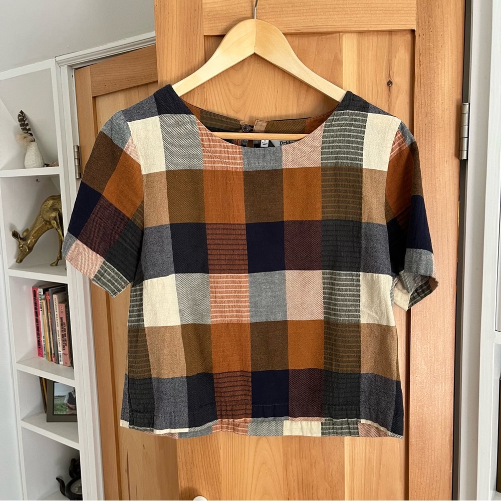 Bridge & Burn plaid check top